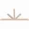 Ekena Millwork Saratoga Smooth Timber Gable Bracket, Douglas Fir, 108"W x 63"H x 3 1/2"D x 5 1/2"F, 14/12 Pitch GBW108X63X0406SAR00SDF - alternate 5